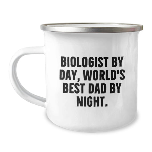 Birthday Gift Biologist Camping Mug for Her Present with Dad Quote - Image 1
