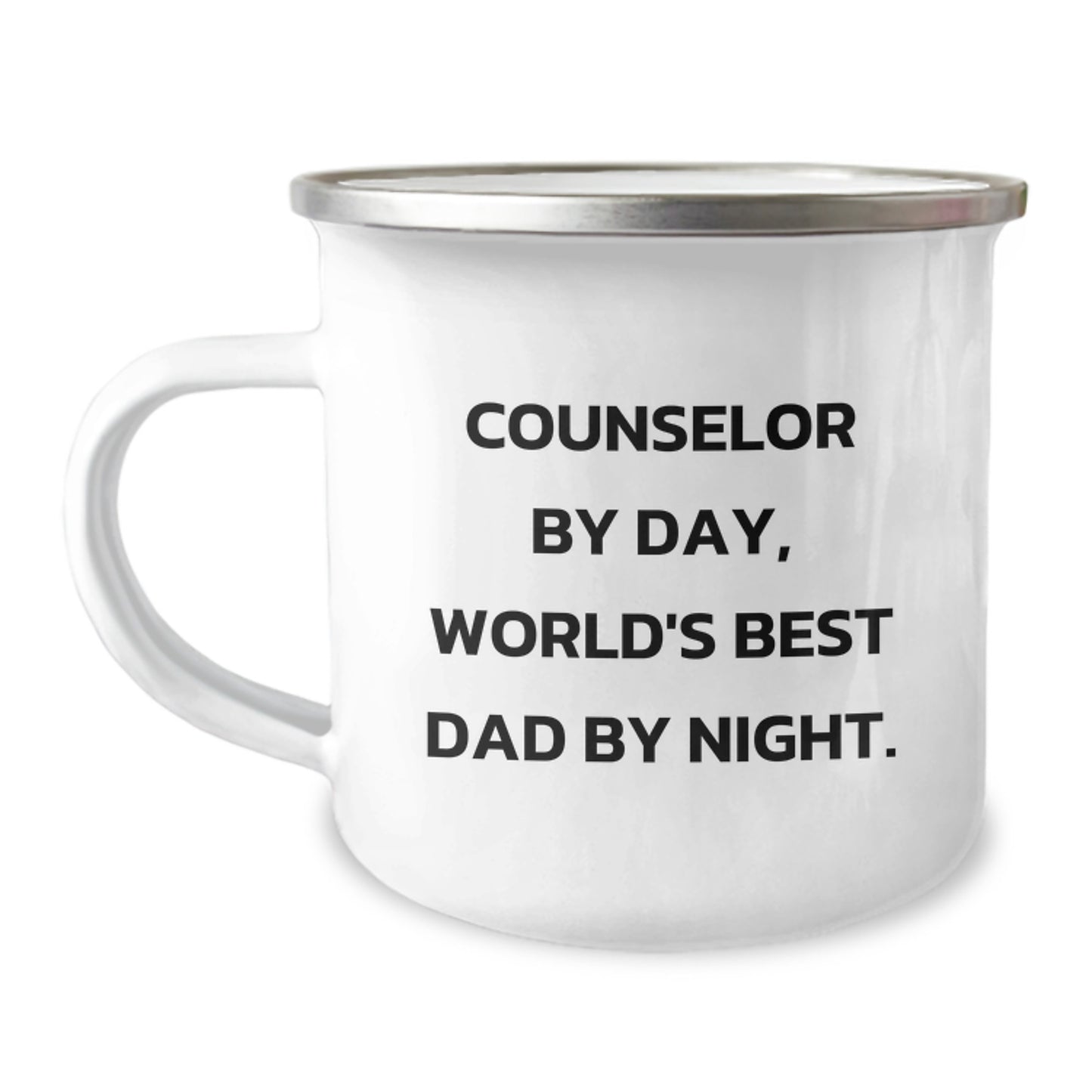 Counselor Keepsake Camping Mug for Him Birthday Gift 12oz Stainless - Image 1