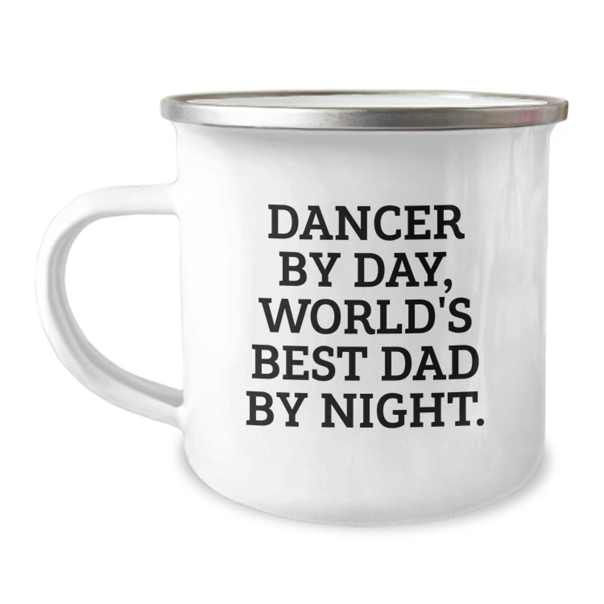 Birthday Gift Dancer By Day, World's Best Dad By Night Camping Mug - Image 1