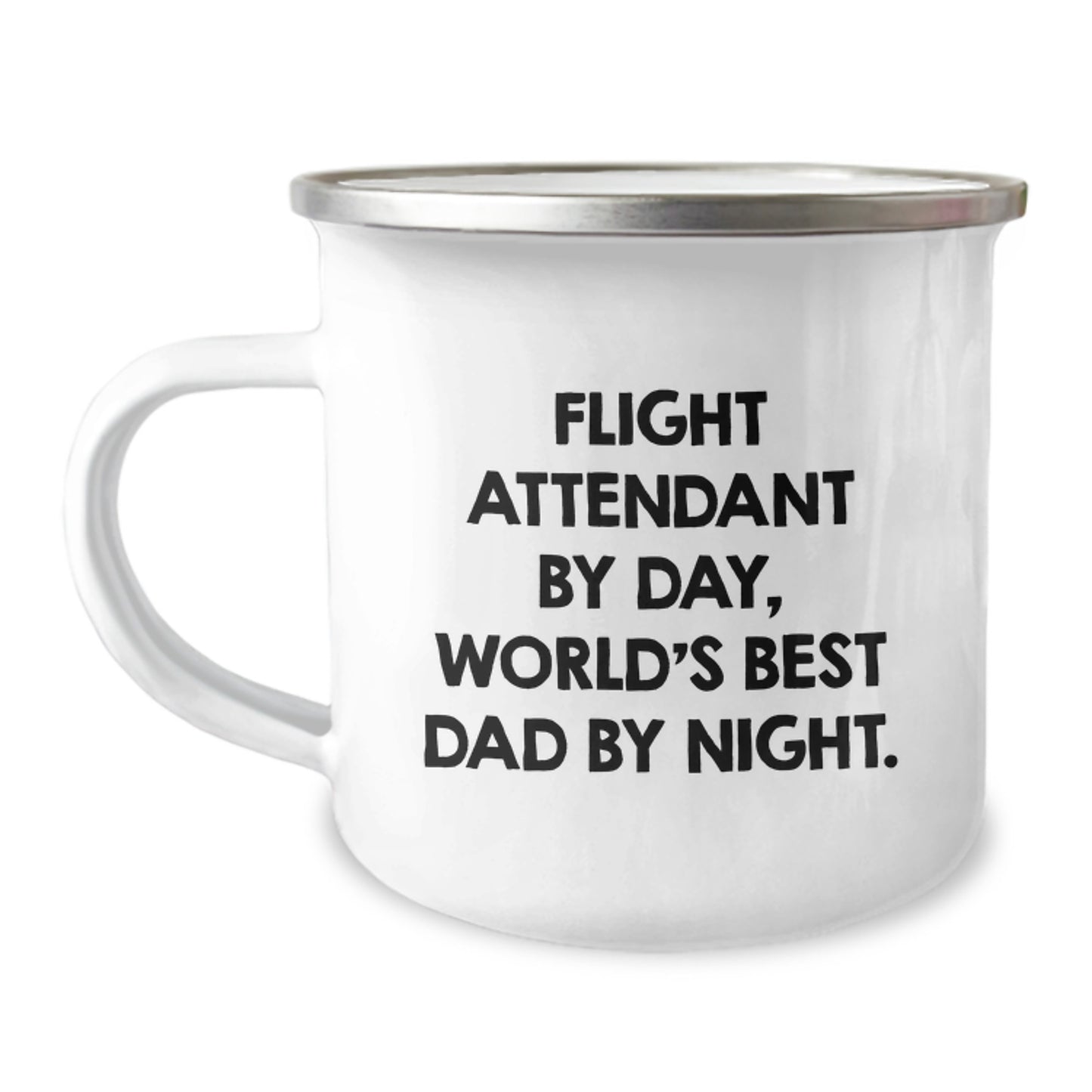 Flight Attendant Keepsake Mug for Him 12oz Stainless Birthday Gift - Image 1