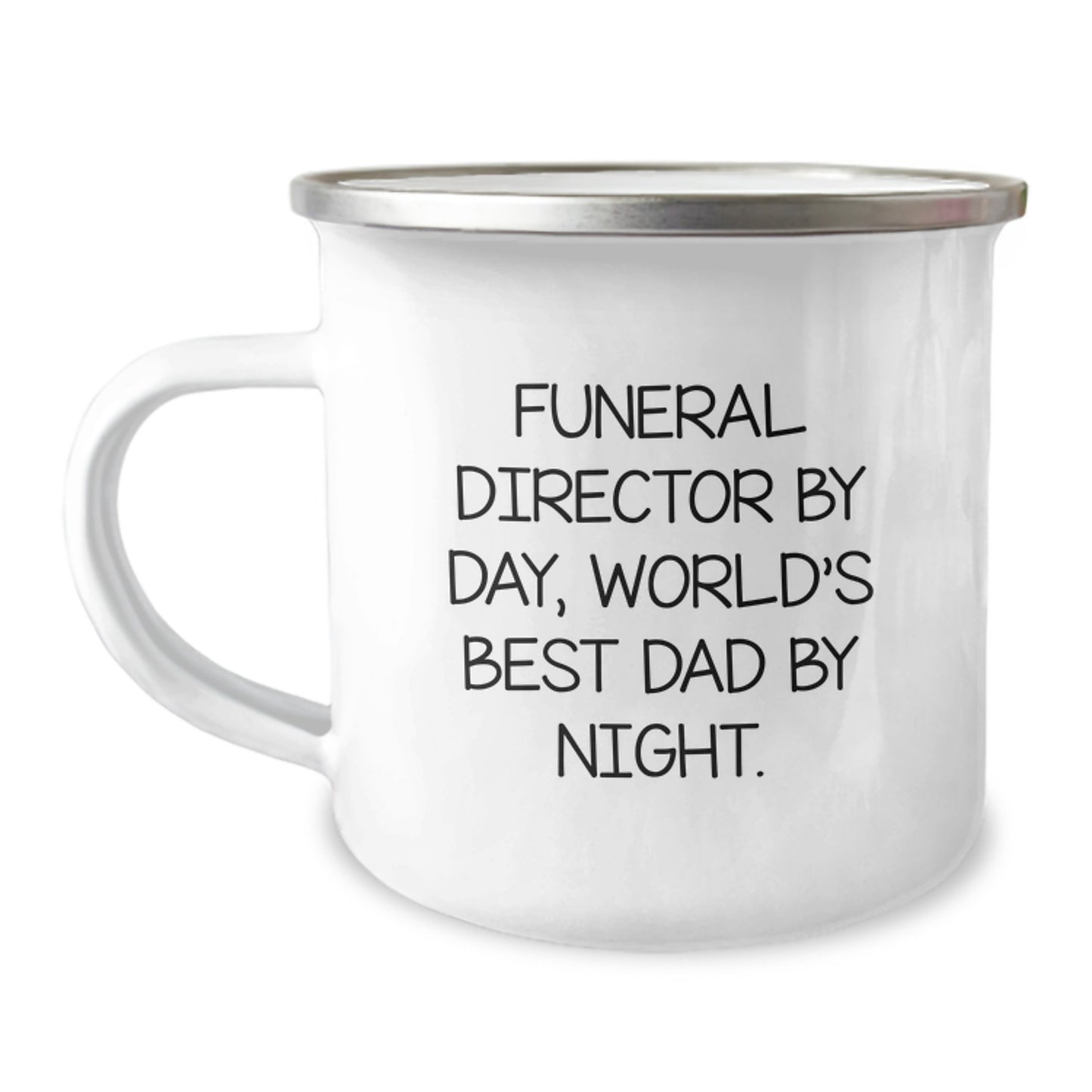 Funeral Director, Best Dad Keepsake Camping Mug for Him Birthday Gift - Image 1