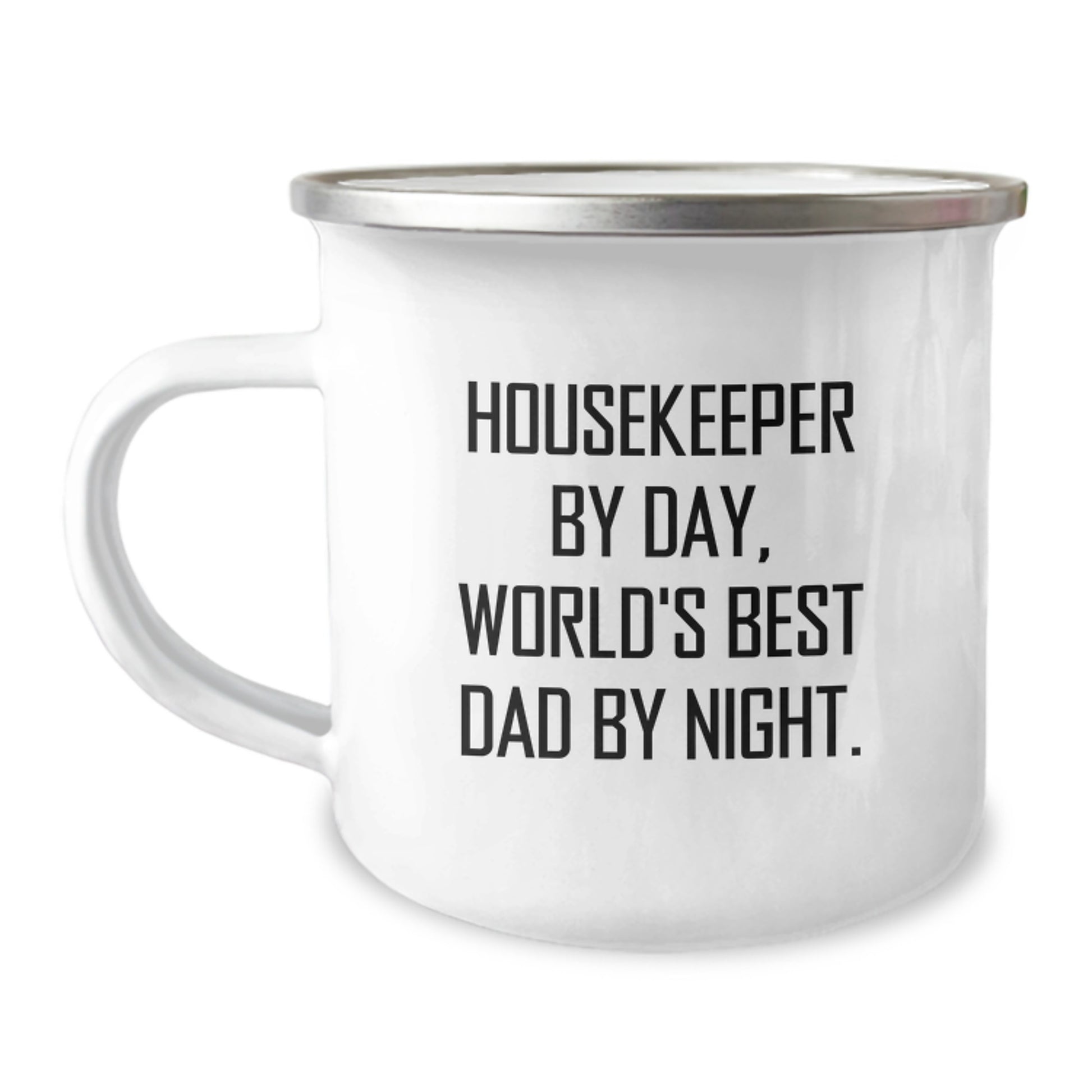 Housekeeper Keepsake Camping Mug for Him Ultimate Dad Birthday Gift - Image 1