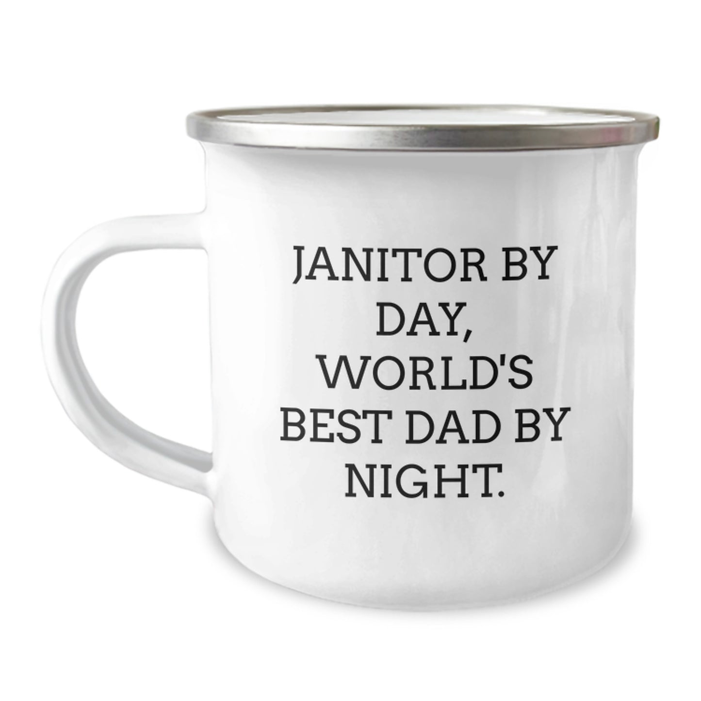 Janitor Keepsake Camping Mug for Him Birthday Gift Ultimate Durable - Image 1