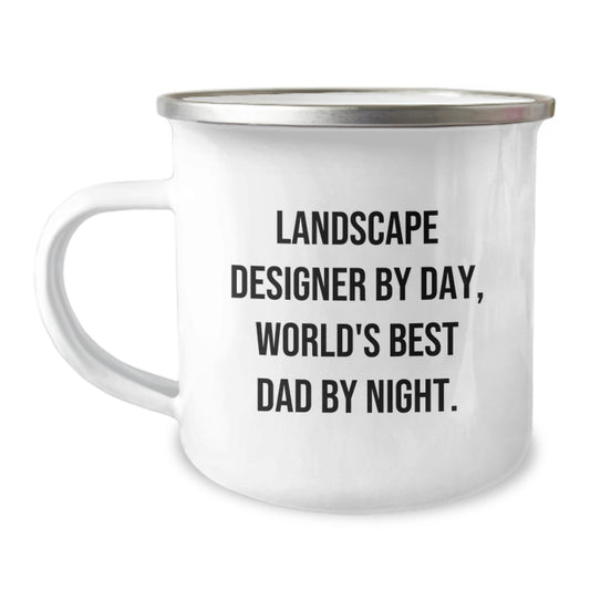 Witty Landscape Designer Camping Mug Novelty for Friends Birthday Gift - Image 1