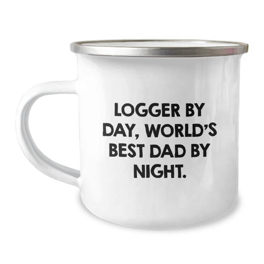 Logger Keepsake Camping Mug for Him Birthday Gift - Image 1