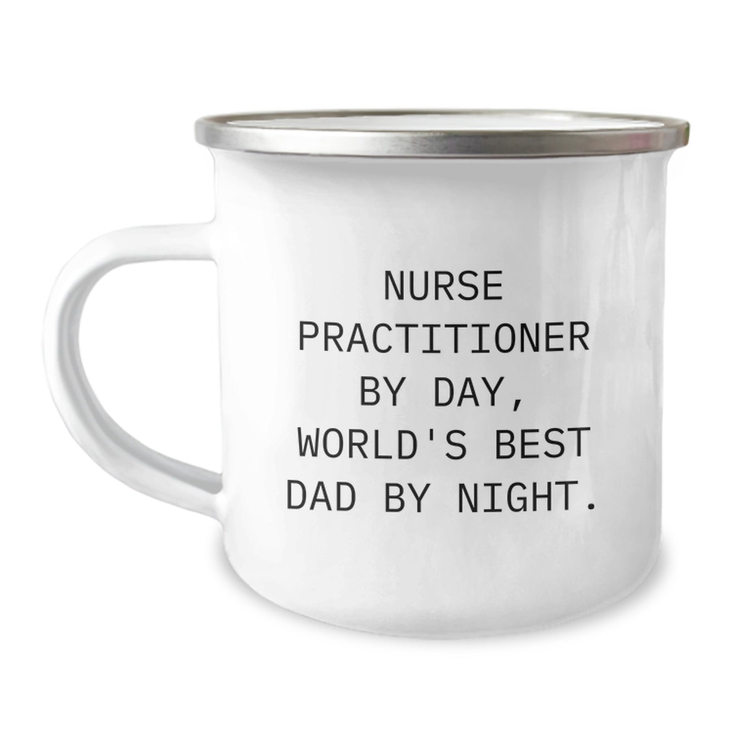 Nurse Practitioner Keepsake Camping Mug for Him Birthday Gift 12oz - Image 1