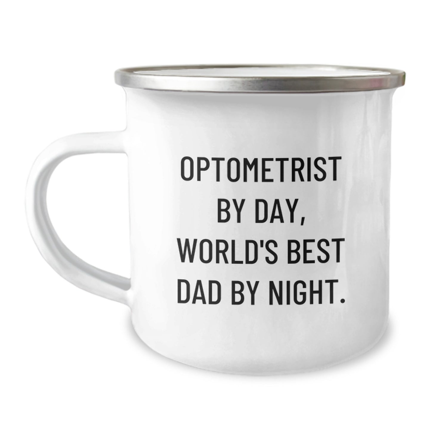 Optometrist Camping Mug Birthday Gift Idea for Coworkers – Durable 12oz - Image 1