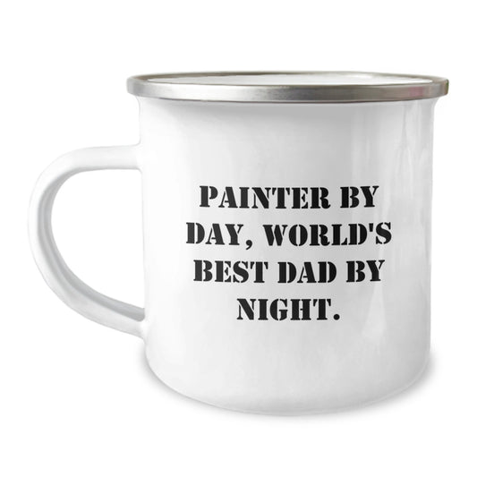 Painter Camping Mug Birthday Gift for Friends – Novelty Keepsake - Image 1