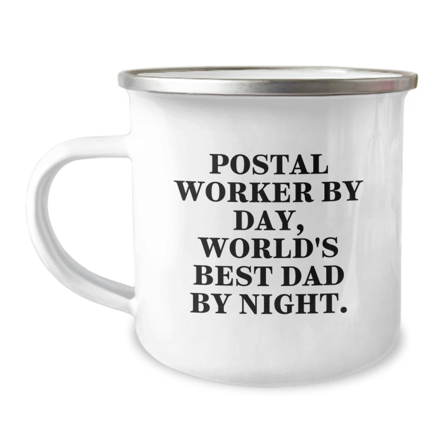 Postal Worker Keepsake Camping Mug Birthday Gift for Him – World's Best - Image 1