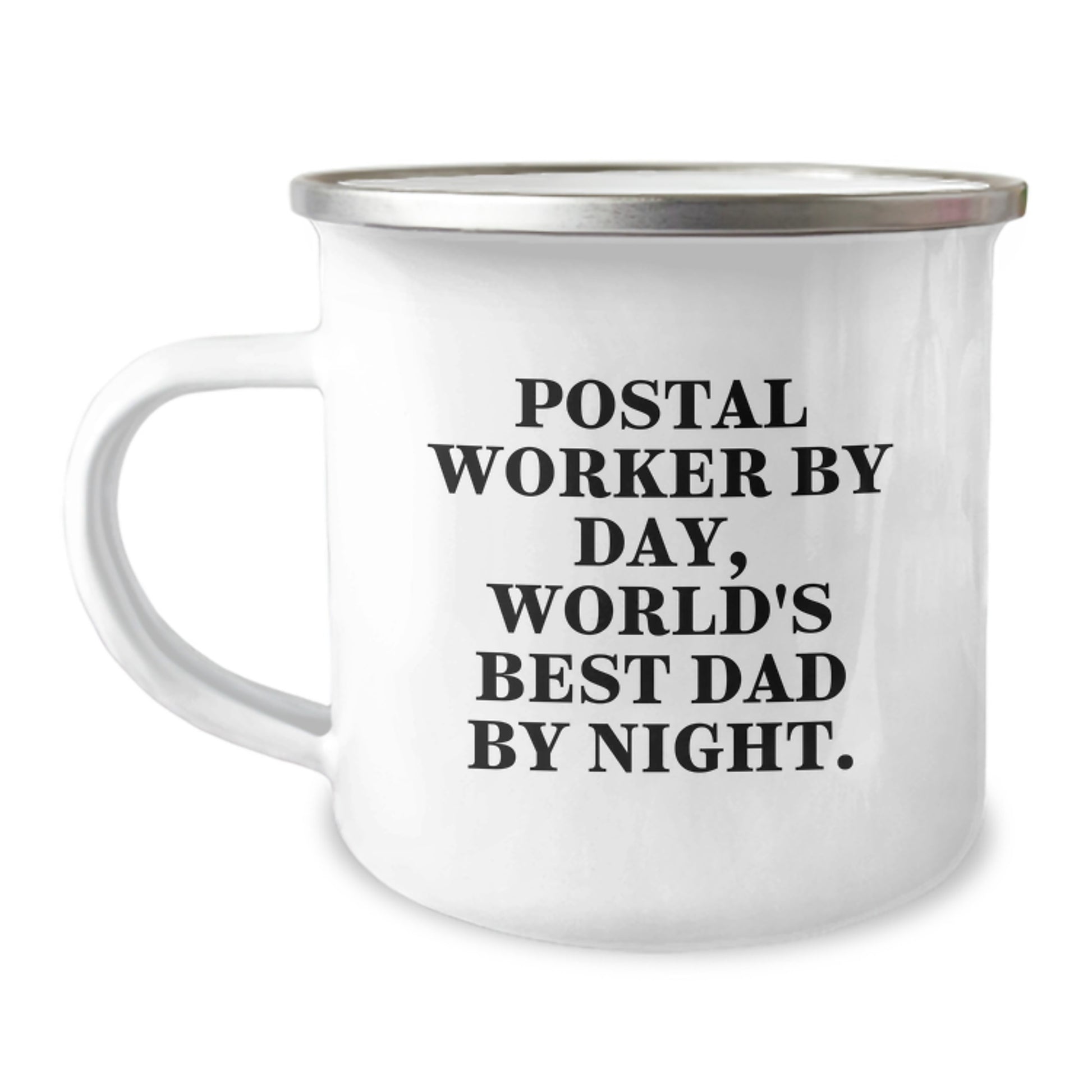 Postal Worker Keepsake Camping Mug Birthday Gift for Him – World's Best - Image 1