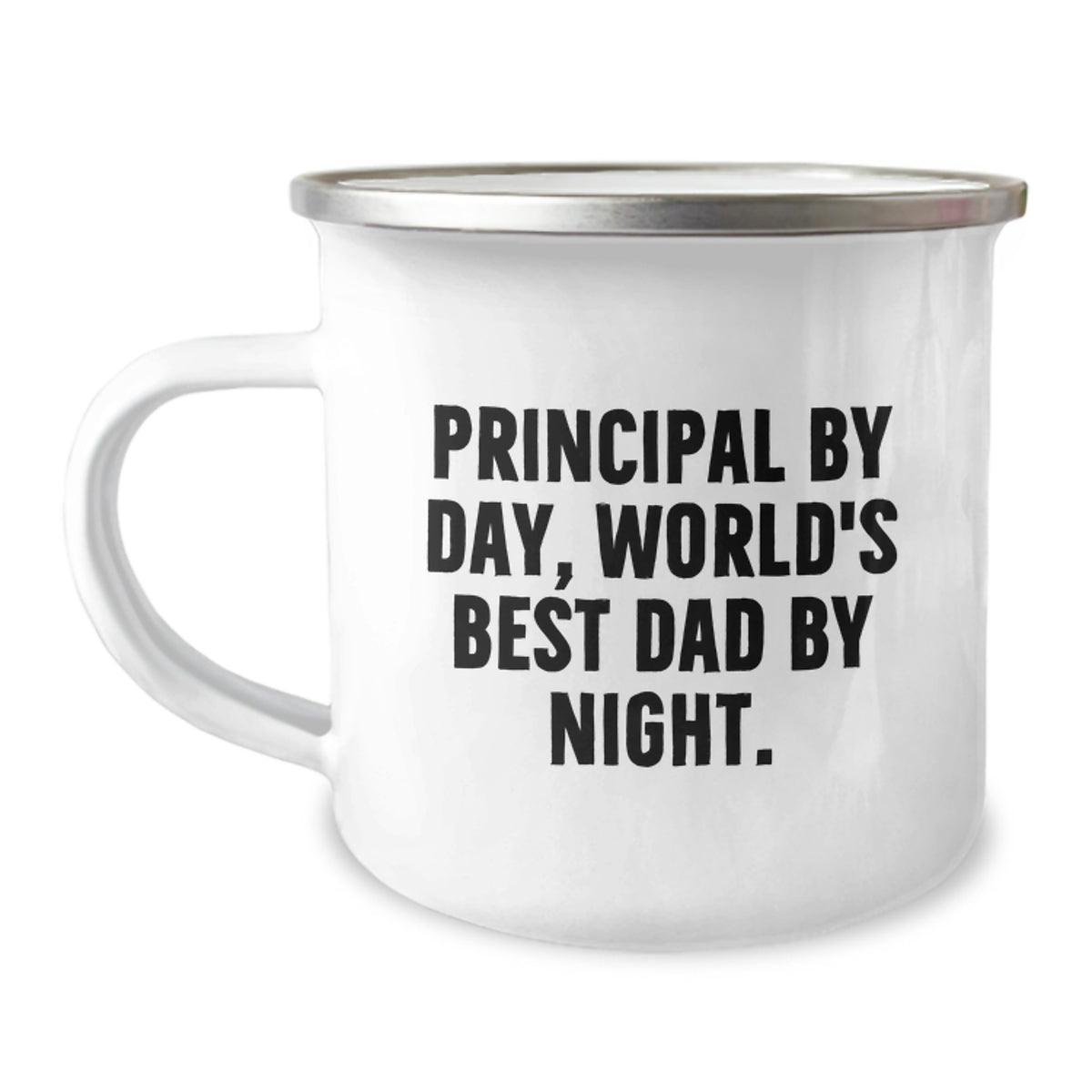 Principal Gifts from Friends - Funny Camping Mug for Birthday, 'Principal By Day, World's Best Dad By Night.' - Image 1