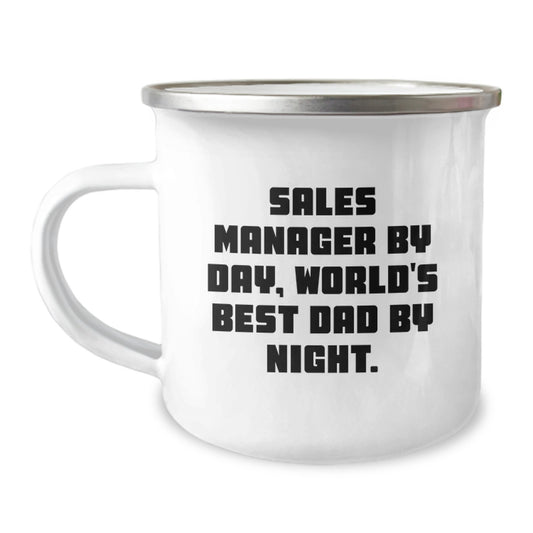 Bold Sales Manager Camping Mug Novelty for Friends Birthday Gift - Image 1