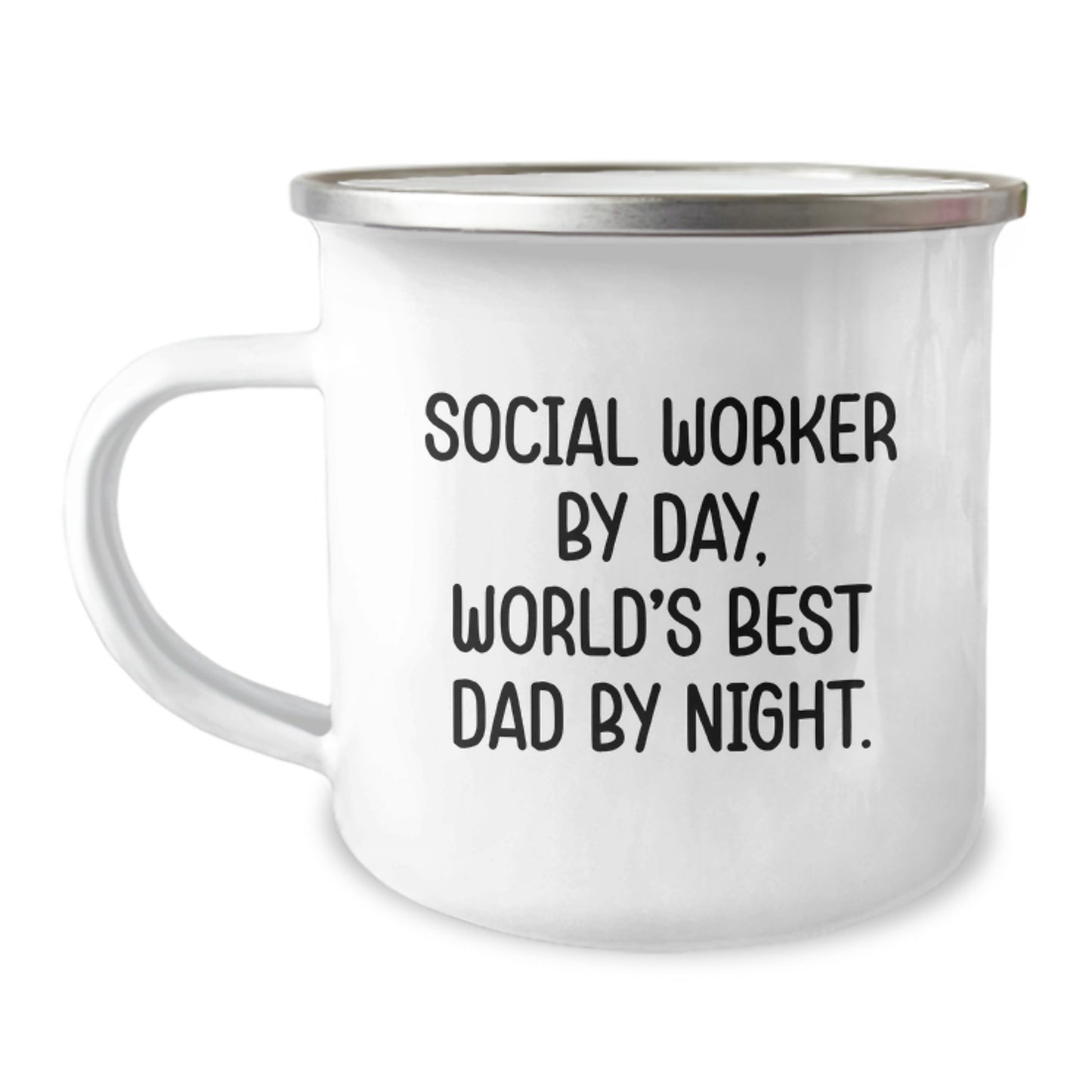 Social Worker Keepsake Camping Mug for Him Birthday Gift - Image 1