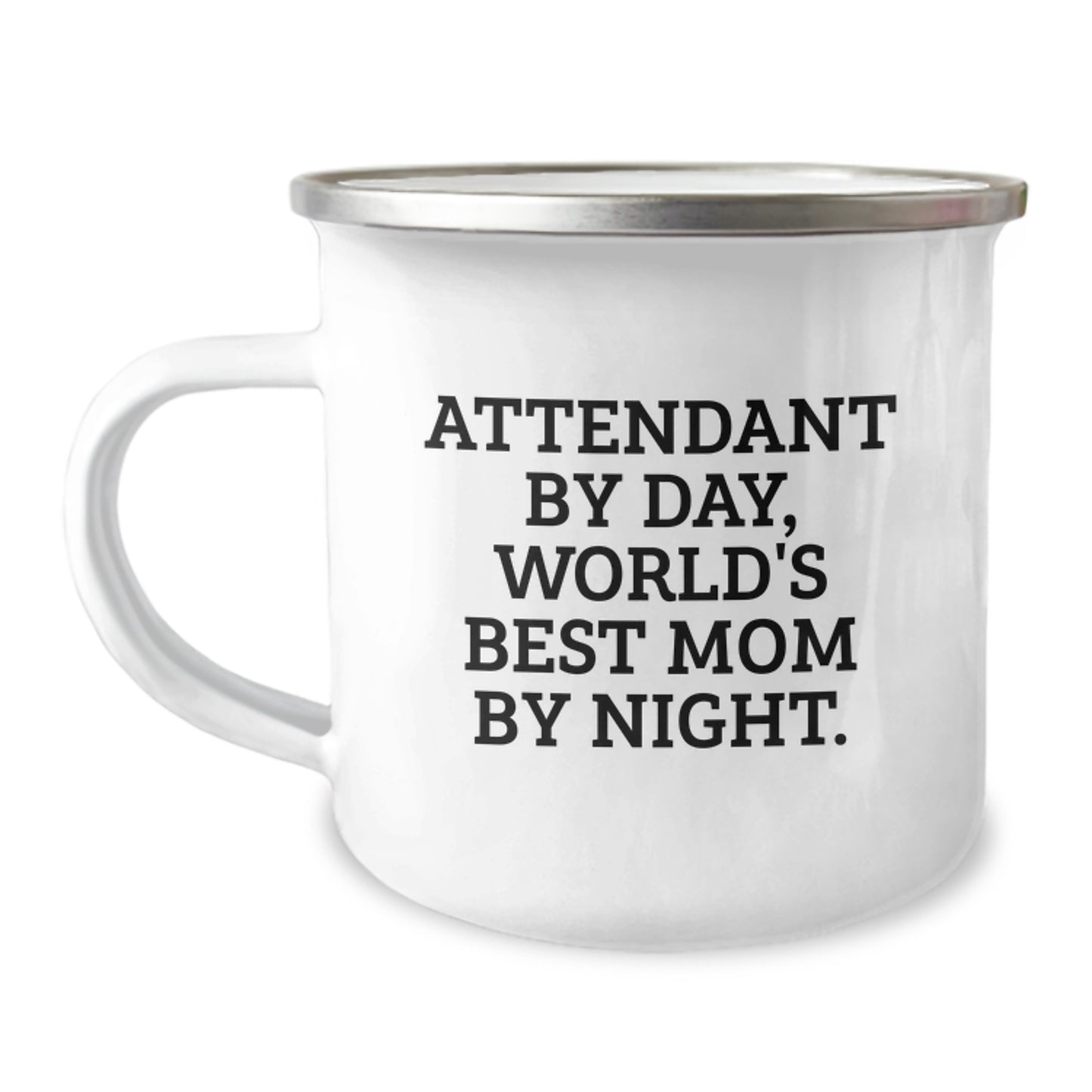 Funny Attendant Gifts from Men, World's Best Mom Camping Mug for Christmas Unique Gifts - Image 1