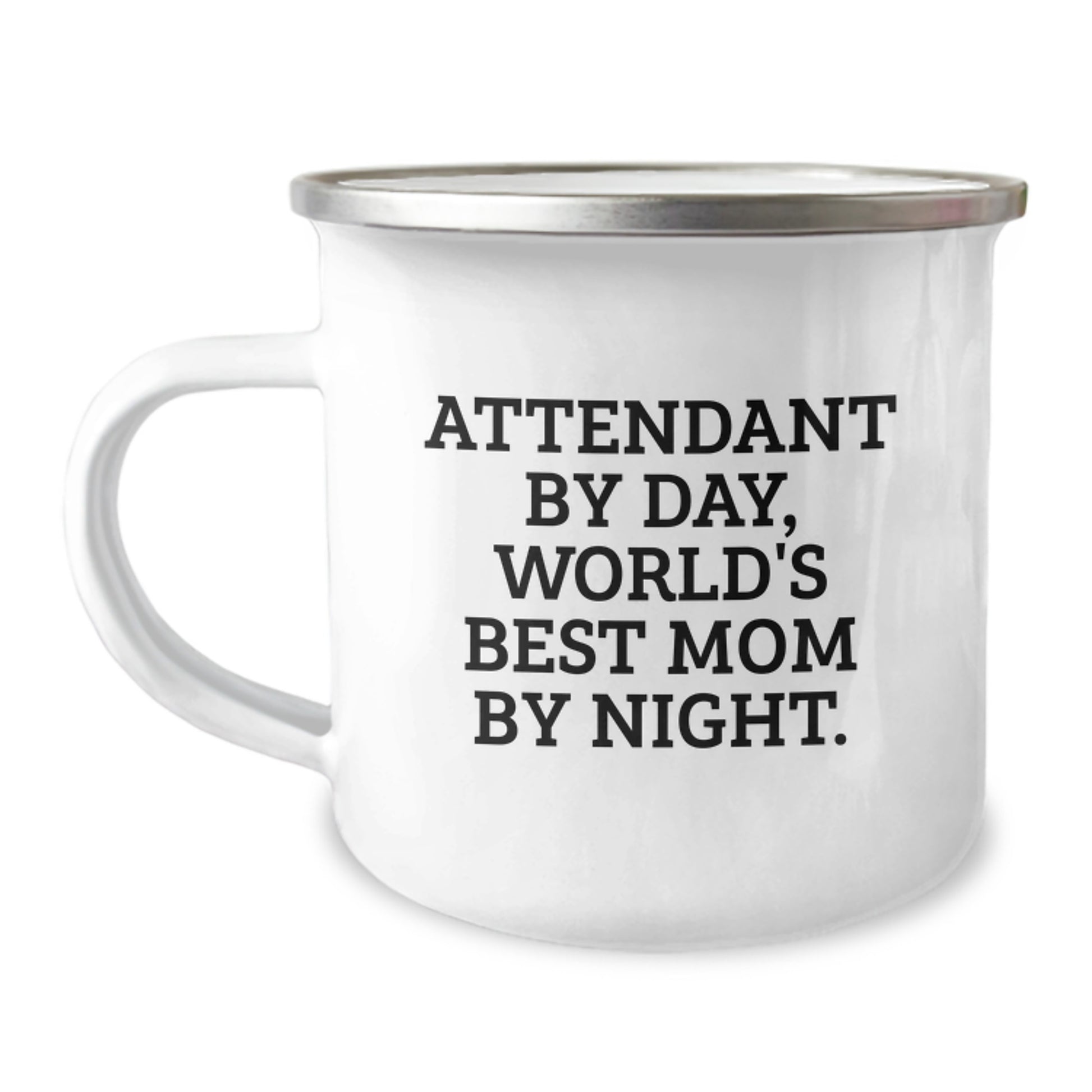 Funny Attendant Gifts from Men, World's Best Mom Camping Mug for Christmas Unique Gifts - Image 1