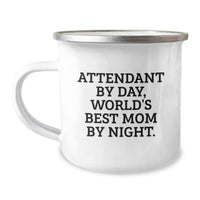 Load image into Gallery viewer, Funny Attendant Gifts from Men, World's Best Mom Camping Mug for Christmas Unique Gifts - Image 1
