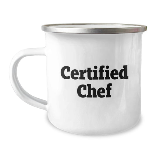 Funny Quotes for Chefs, Unique Christmas Unique Gifts from Friends to Chef Men, Chef Camping Mug - Image 1