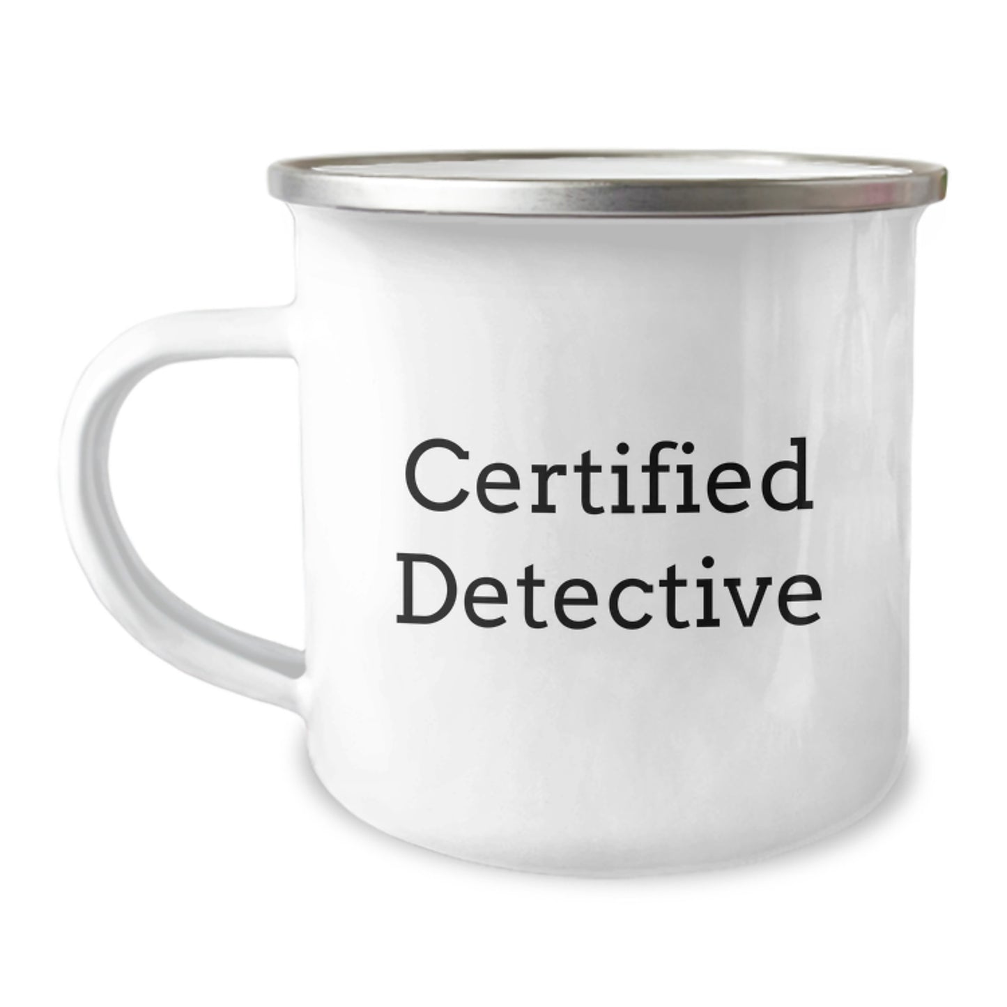 Funny 'Detective Work is My Love Language' Gifts from Men to Family Members for Valentine's Unique Camping Mugs - Image 1
