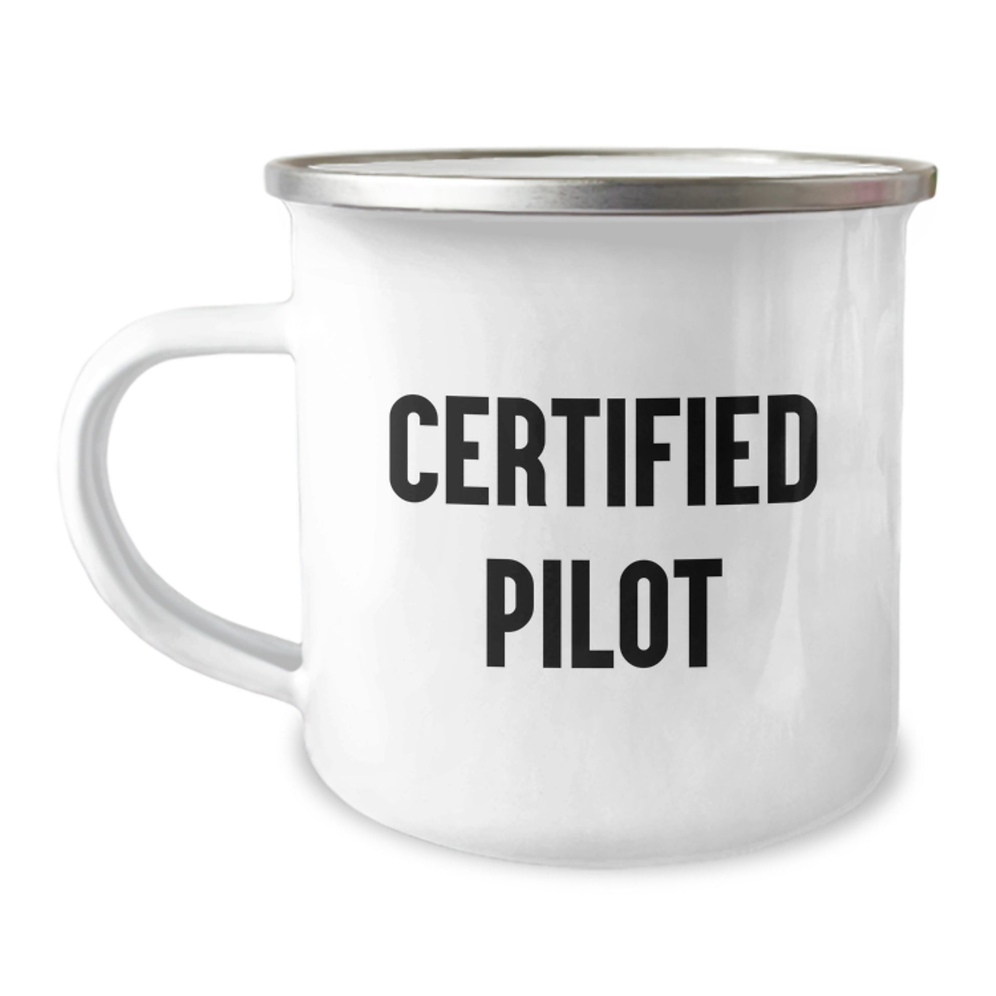 Pilot Gifts from Friends - Funny 'Flying High' Camping Mug for Men, Unique Christmas Unique Gifts for Husband, Sweetheart, or Pilot Friend - Image 1