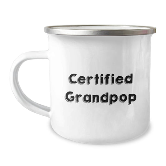 Funny Grandpop Gifts - Camping Mug for Outdoor Adventures, Birthday Unique Gifts from Grandpop to Grandkids - Image 1