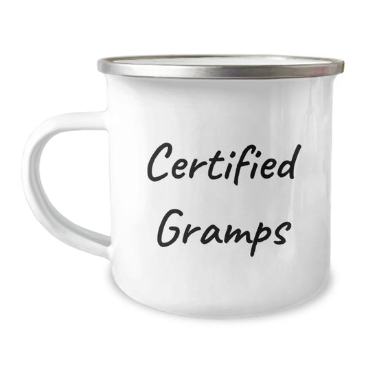 Funny Gramps Camping Mug Gifts for Gramps from Family - Birthday Unique Gifts for Dads Funny Camping Mug - Image 1