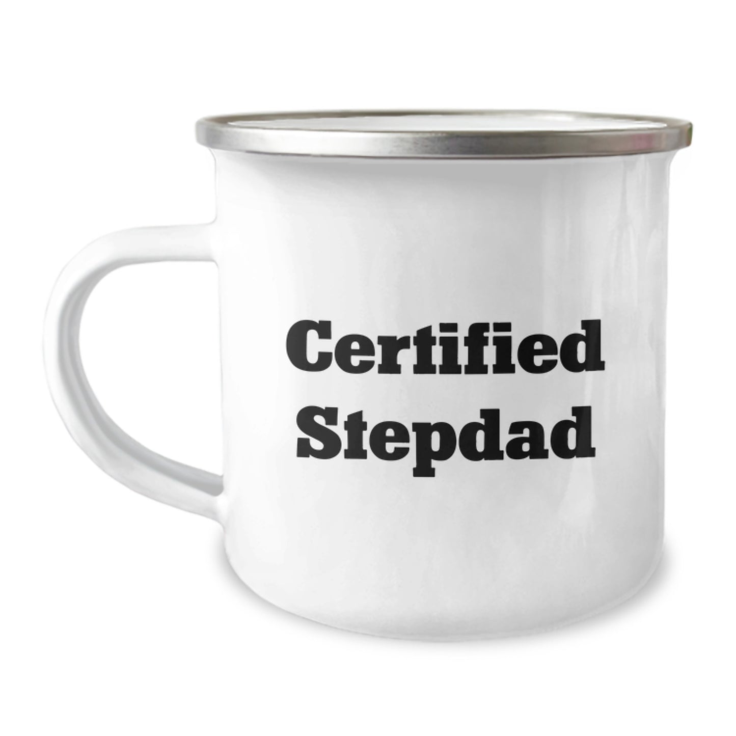 Funny Stepdad Gifts from Men, Unique Valentine's Gifts for Stepdads, Certified Stepdad Camping Mug - Image 1