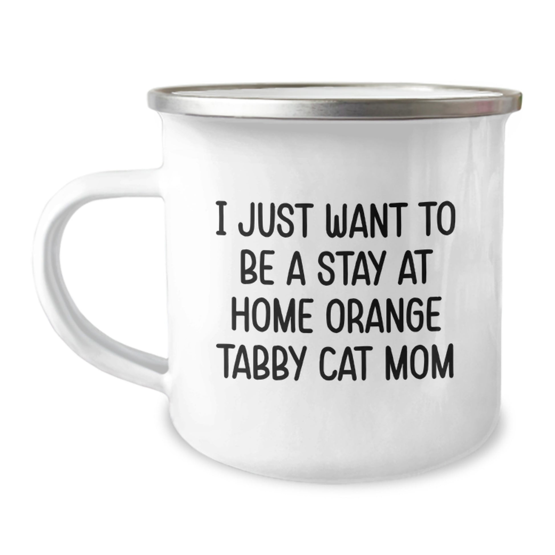 Funny Orange Tabby Cat Gifts, Inspirational Quote Camping Mug for Orange Tabby Cat Mom, Gifts from Friends, Unique Graduation Gifts for Her - Image 1