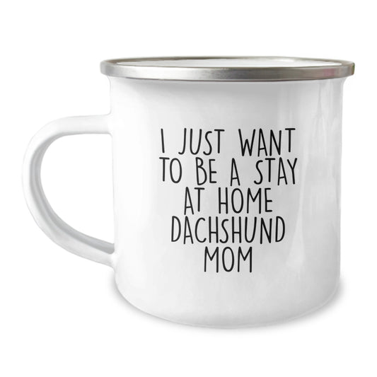 Funny Dachshund Dog Gifts from Family Friends for Christmas Unique Dachshund Dog Mom Camping Mug - Image 1