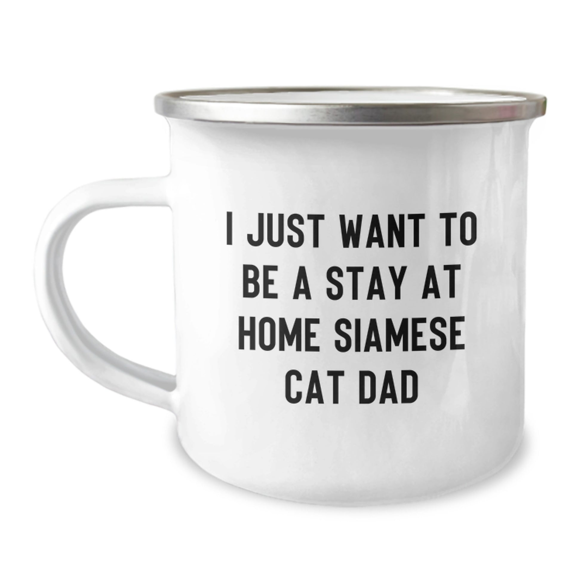 Siamese Cat Dad Funny Gift for Men, Stay at Home Siamese Cat Lover Valentine's Unique Gifts from Friend or Family - Image 1