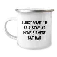 Load image into Gallery viewer, Siamese Cat Dad Funny Gift for Men, Stay at Home Siamese Cat Lover Valentine's Unique Gifts from Friend or Family - Image 1
