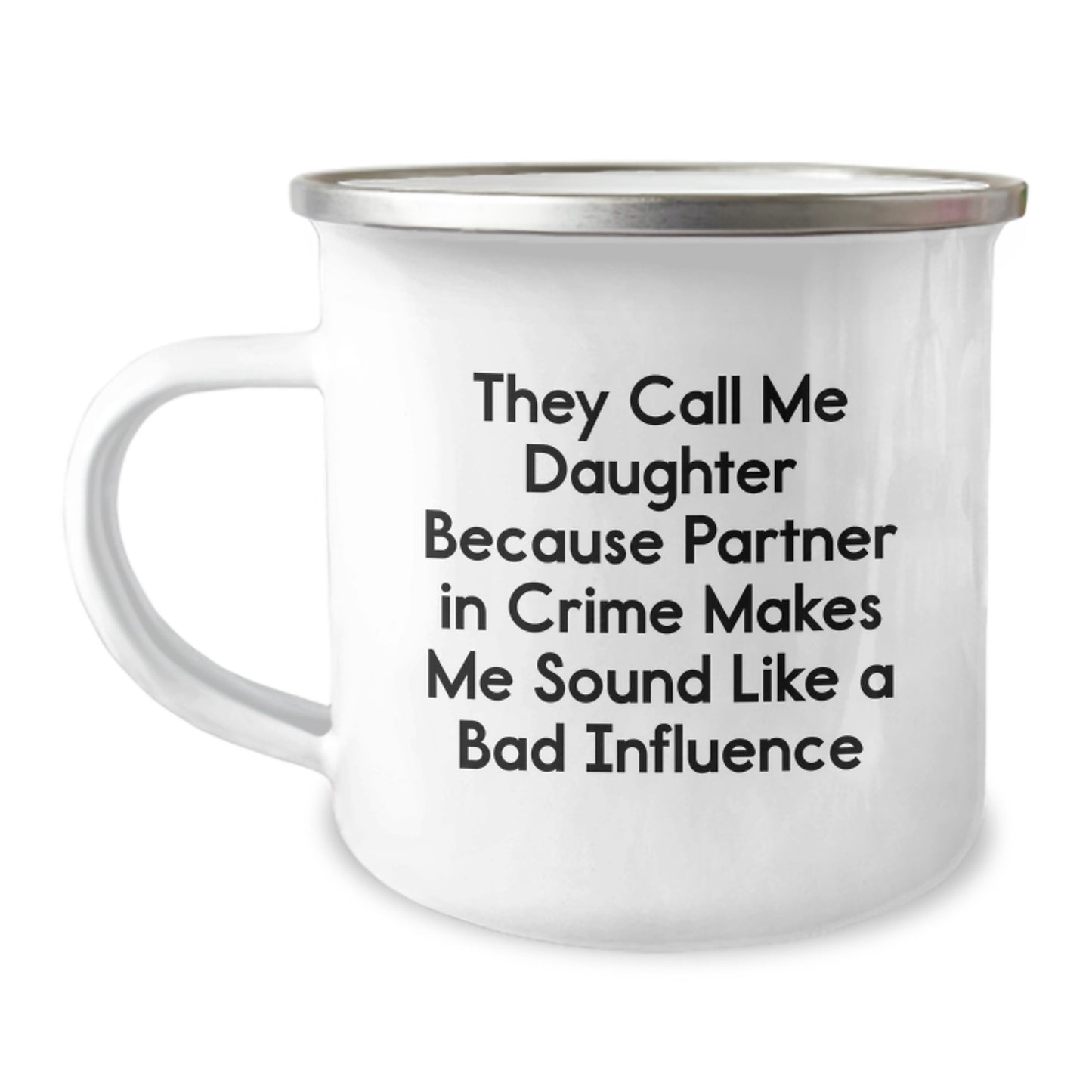 Funny Daughter Camping Mug Gifts from Men to Daughter on Birthday, The Perfect Partner in Crime Mug for Daughter, Daughter Birthday Unique Gifts - Image 1