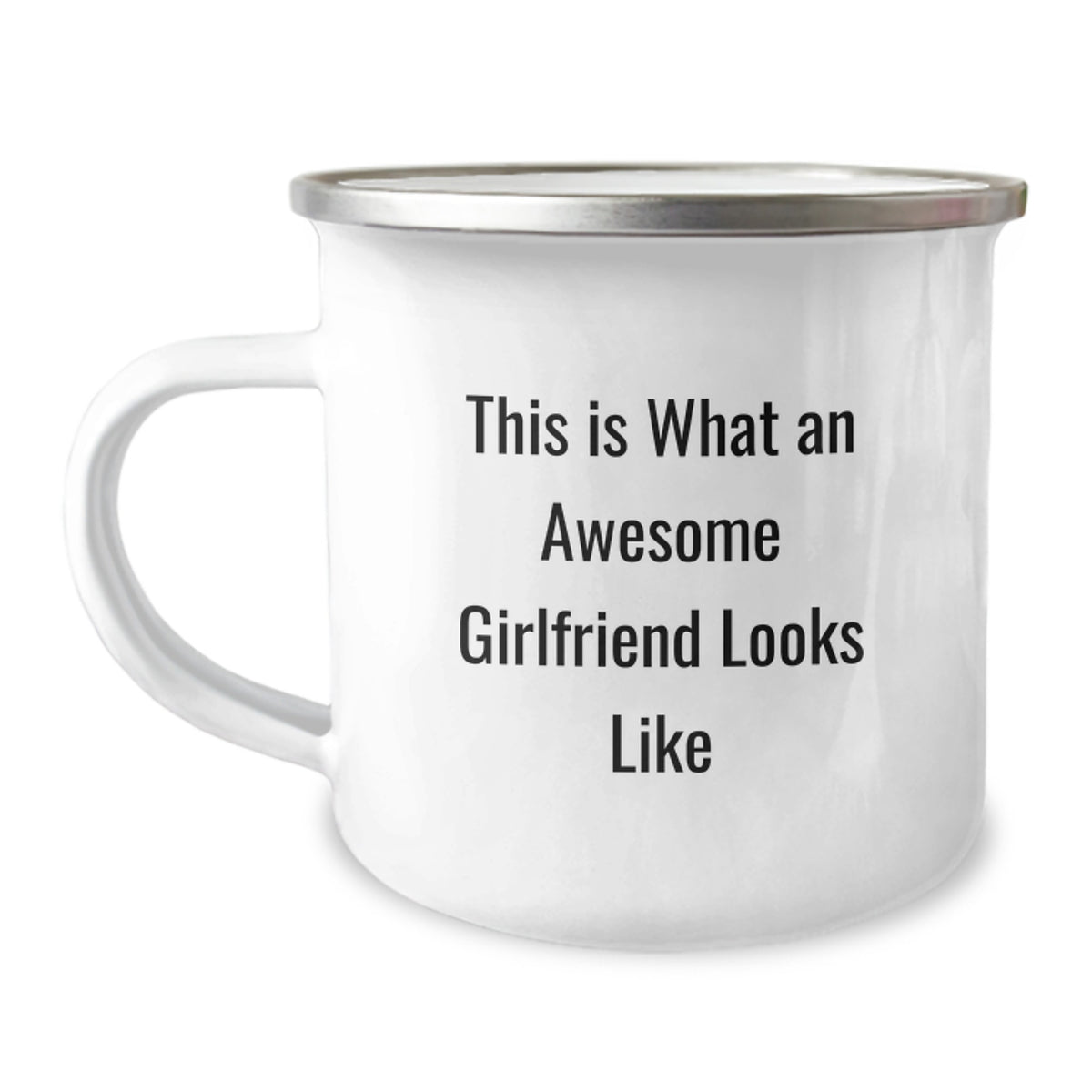 Funny Sweetheart Camping Mug Gifts from Men to Awesome Sweetheart on Graduation, 'This Is What an Awesome Sweetheart Looks Like' - Image 1