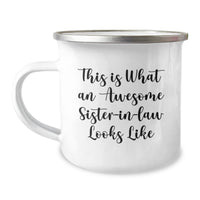 Load image into Gallery viewer, Sister-in-law Gifts, Funny Quote, Camping Mug, Graduation Unique Gifts from Men to Sister-in-law - Image 1
