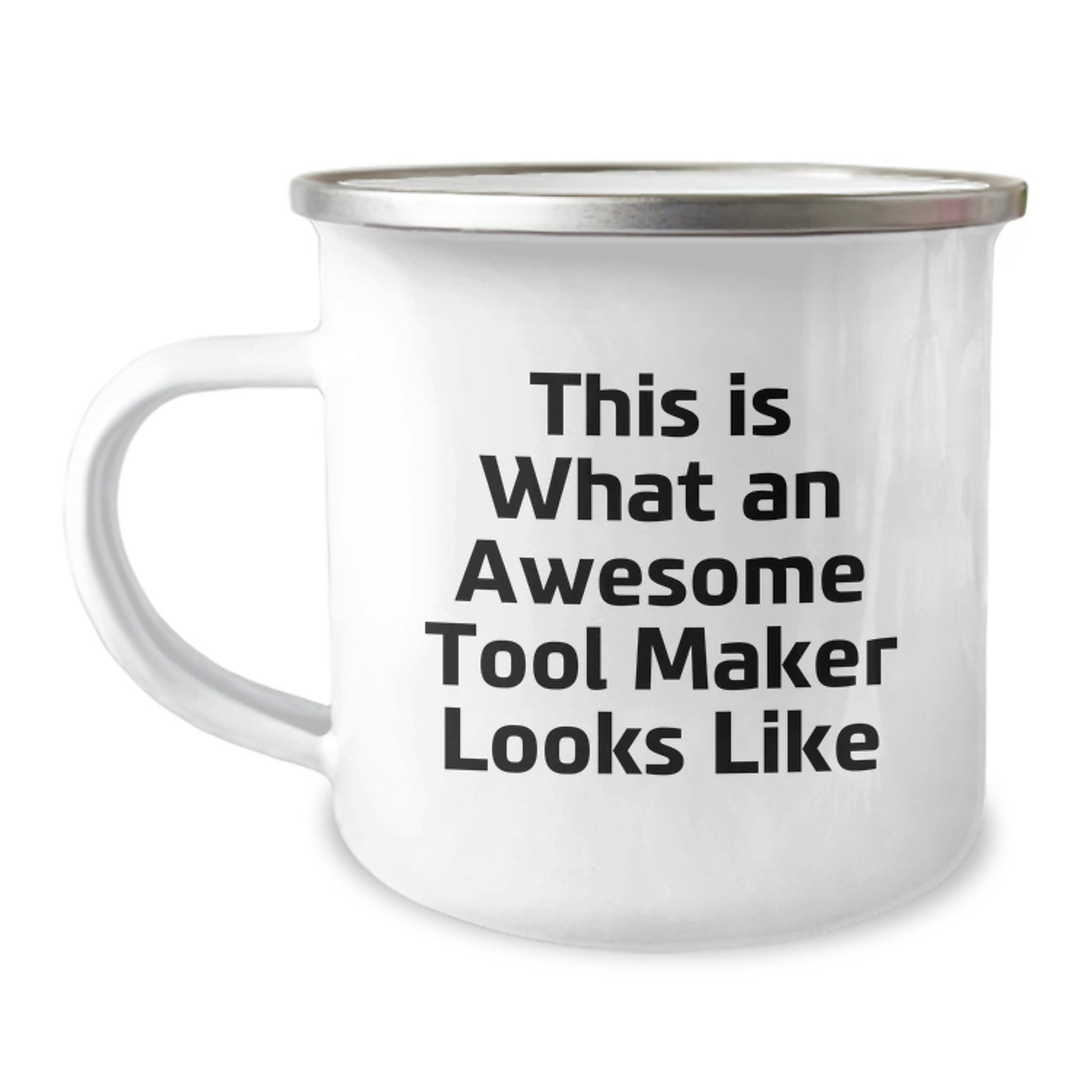 Funny Tool Maker Gifts for Men, Camping Mugs Unique Birthday Unique Gifts from Friends to Tool Makers, Funny Quote 'This Is What An Awesome Tool Maker Looks Like' - Image 1