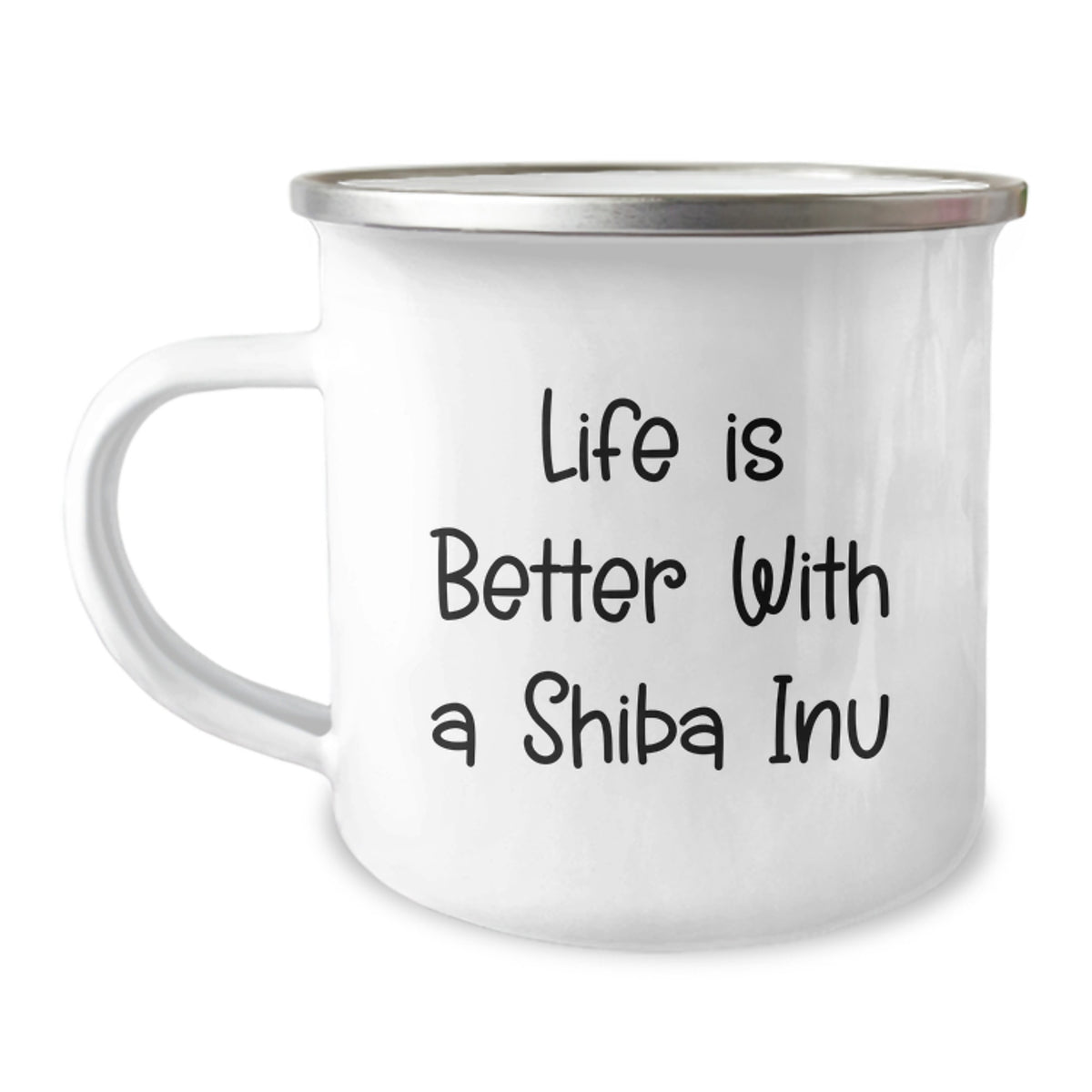 Cute Shiba Inu Dog Gifts for Men, Women, Friends, Coworkers, Family - Life Is Better With A Shiba Inu Camping Mug, Graduation Unique Gifts from Men, Women, Friends, Coworkers, Family - Image 1