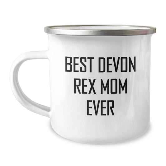 Funny Devon Rex Cat Gifts for Best Devon Rex Mom Ever, Camping Mug for Birthday Unique Gifts from Family - Image 1