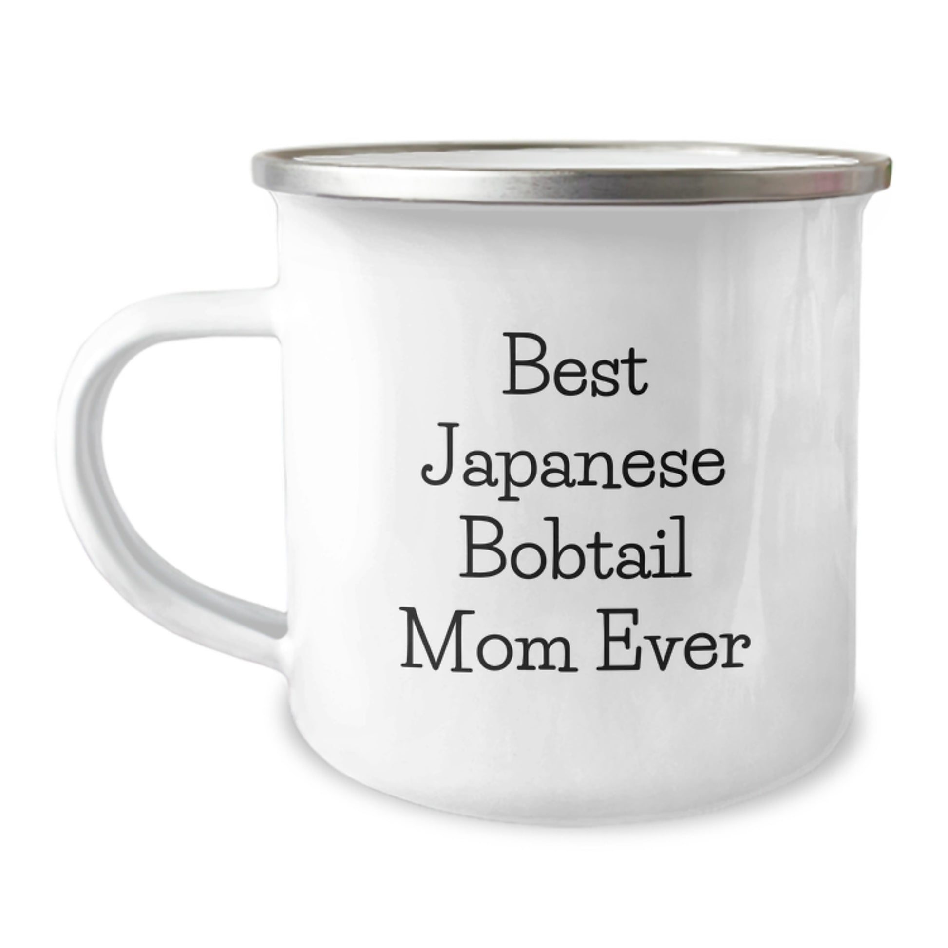 Japanese Bobtail Cat Camping Mug - Best Mom Ever, Funny Cat Mom Birthday Unique Gifts for Friends, Family, Coworkers, Women, Men, Unique Camping Mug for Outdoor Adventures - Image 1