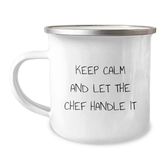 Funny Chef Camping Mug Gifts from Mom to Dad, Mother's Day Unique Gifts for Men Women Friends Family - Image 1