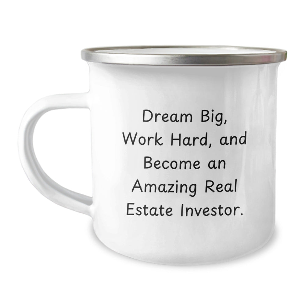 Funny Inspirational Gifts from Friends to Real Estate Investor Amazing Camping Mug for Christmas Unique Presents for Men and Women - Image 1