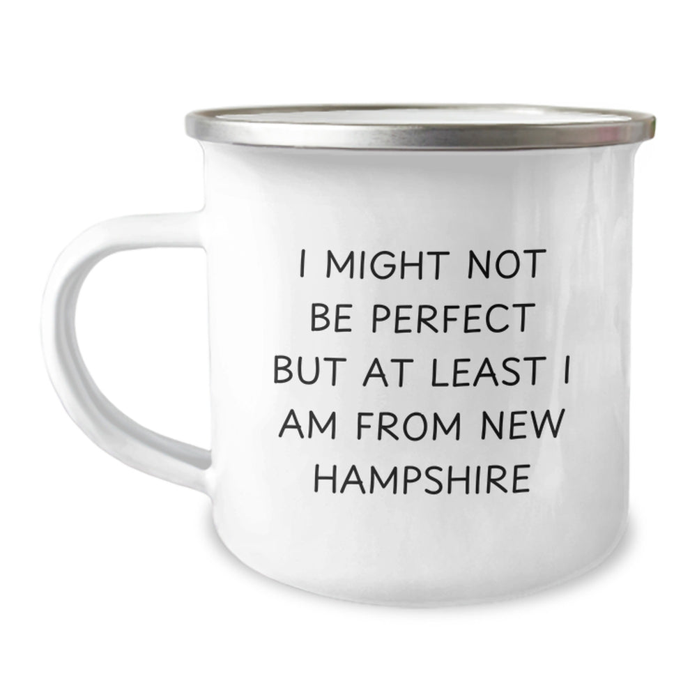 New Hampshire Christmas Camping Mug Funny Quote Gifts from Friends and Family - Image 1