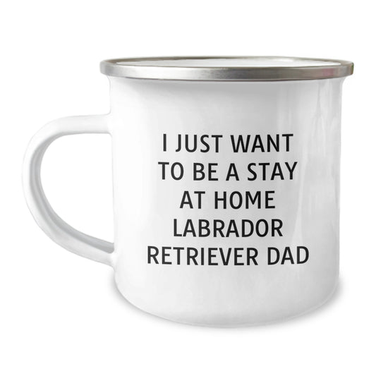 Labrador Retriever Dog Dad Gifts Funny Camping Mug Birthday Unique Presents from Family - Image 1