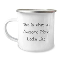 Load image into Gallery viewer, Funny Friend Gifts from Men, Unique Camping Mug for Friend, This Is What An Awesome Friend Looks Like, Graduation Unique Gifts - Image 1
