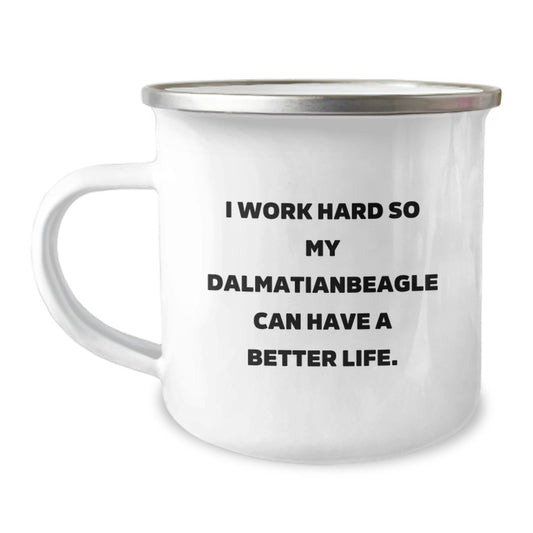 Dalmatian Dog Lover Gifts, Funny Quote Camping Mug, Gifts from Friends, Gifts for Dalmatian Dog Enthusiasts, Perfect Birthday Present, Unique Dalmatian Dog Mugs - Image 1