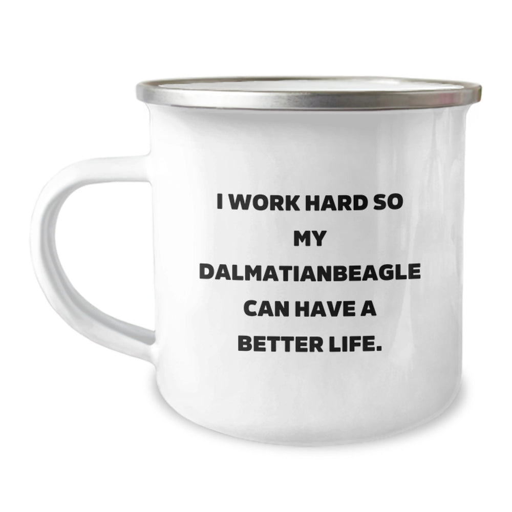 Dalmatian Dog Lover Gifts, Funny Quote Camping Mug, Gifts from Friends, Gifts for Dalmatian Dog Enthusiasts, Perfect Birthday Present, Unique Dalmatian Dog Mugs - Image 1