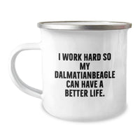 Load image into Gallery viewer, Dalmatian Dog Lover&#39;s Camping Mug, Funny Quote, Gifts from Friends for Birthday - Image 1
