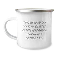 Load image into Gallery viewer, Flat Coated Retriever Dog Lover&#39;s Funny Camping Mug - Gifts from Friends for Birthday - Image 1
