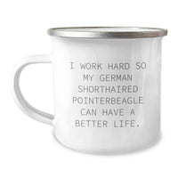 Load image into Gallery viewer, German Shorthaired Pointer Dog Gifts, Funny Quote Camping Mug, Inspirational Dog Lover Birthday Unique Gifts from Family to Friends - Image 1
