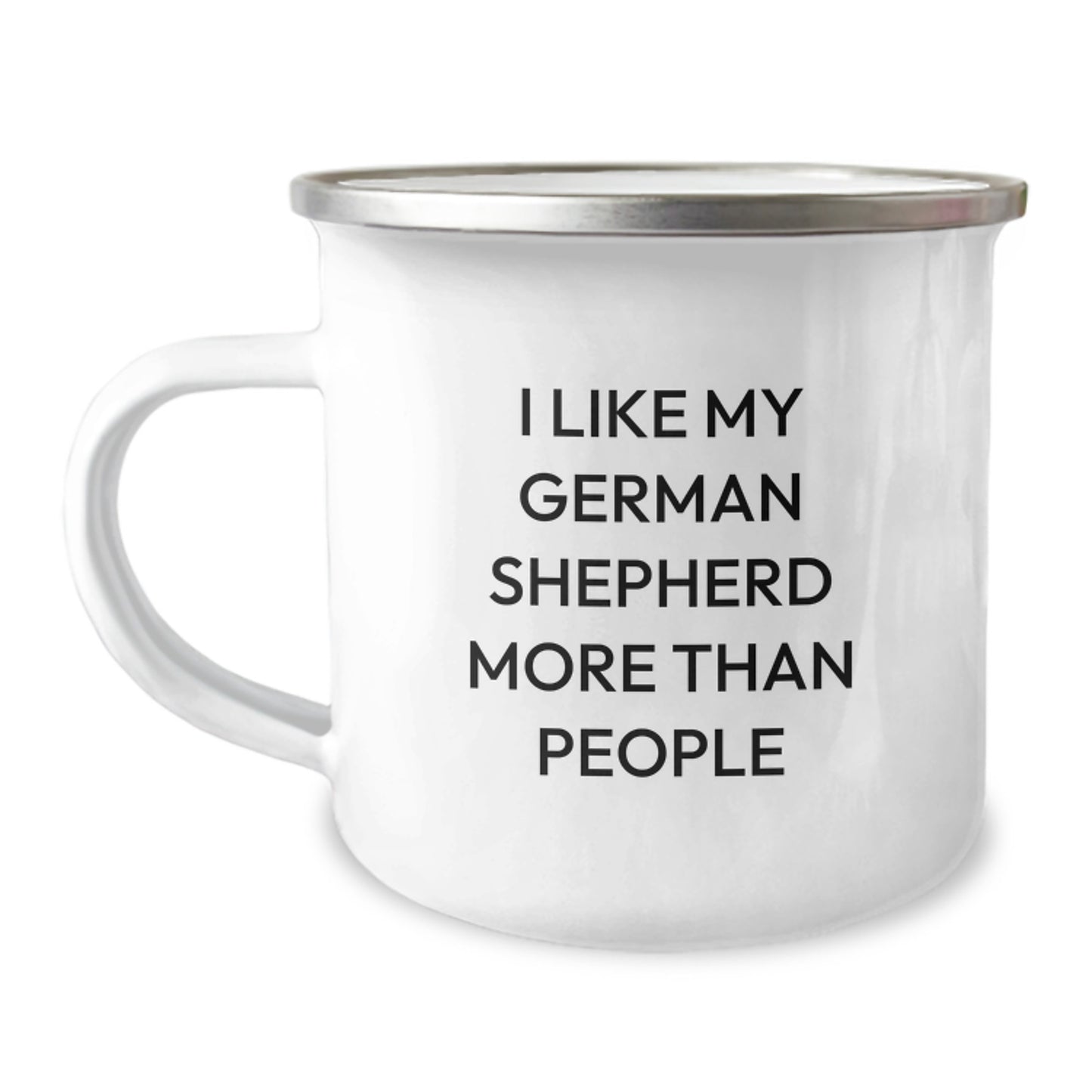Funny German Shepherd Dog Gifts for Men - German Shepherd Dog Camping Mug, I Like My German Shepherd More Than People, Birthday Unique Gifts from Family - Image 1