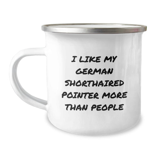 Funny German Shorthaired Pointer Dog Lover Birthday Camping Mug Gifts from Men for German Shorthaired Pointer Dog Parents - Image 1