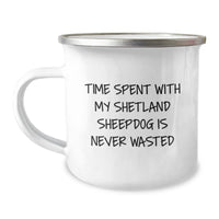 Load image into Gallery viewer, Shetland Sheepdog Lovers&#39; Camping Mug, Funny Quote Gifts from Men to Shetland Sheepdog Owners, Perfect Birthday Unique Gifts for Friends, Family, Coworkers - Image 1
